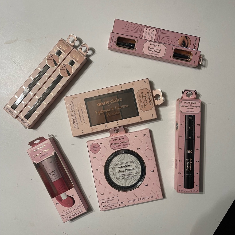 NEW Marie Claire 7-Piece Full Size Makeup Bundle - BNIB Gift Set